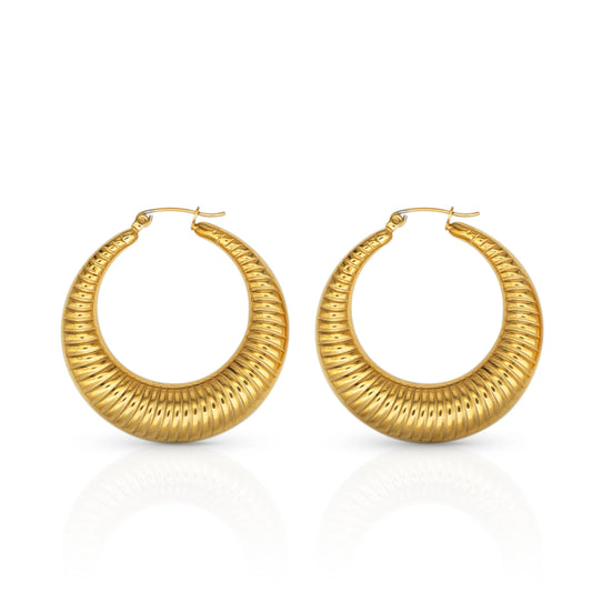 Iris Hoop Earrings