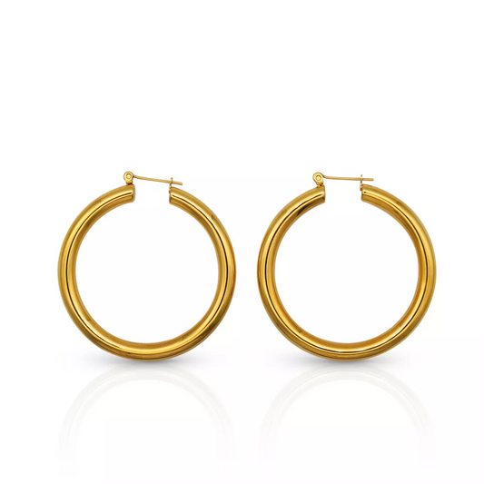 Gaia Minimalist Hoop Earrings